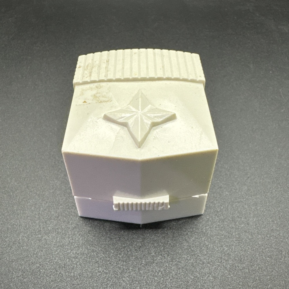 Vintage Art Deco‎ MCM White Celluloid Plastic Ring Box Presentation Box